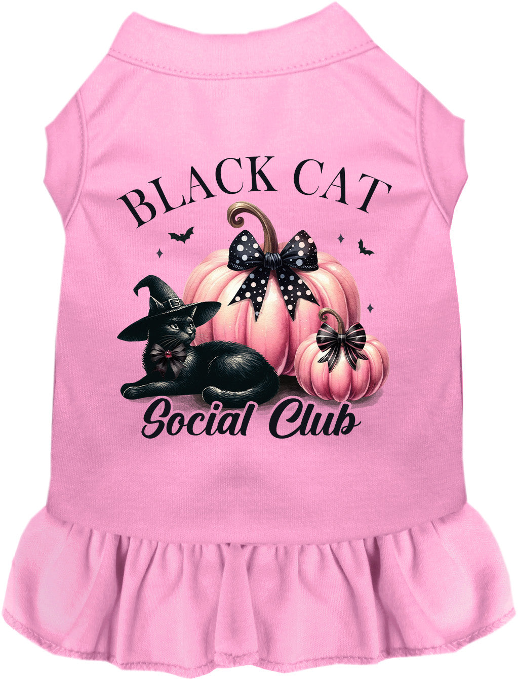 Pink and Black Cat Social Club Pet Dress