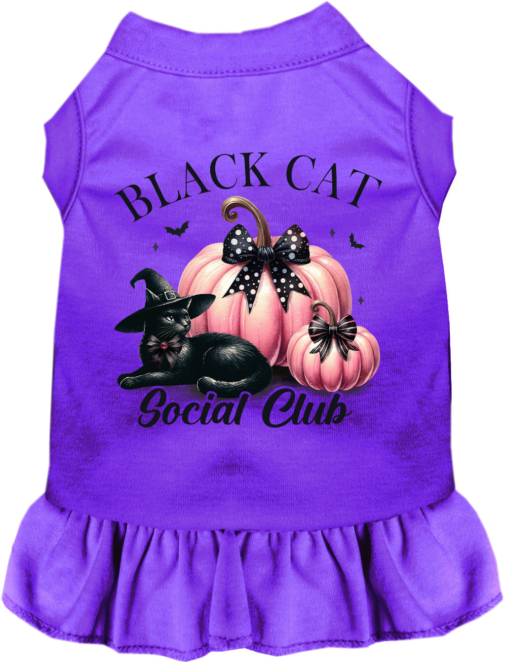 Pink and Black Cat Social Club Pet Dress