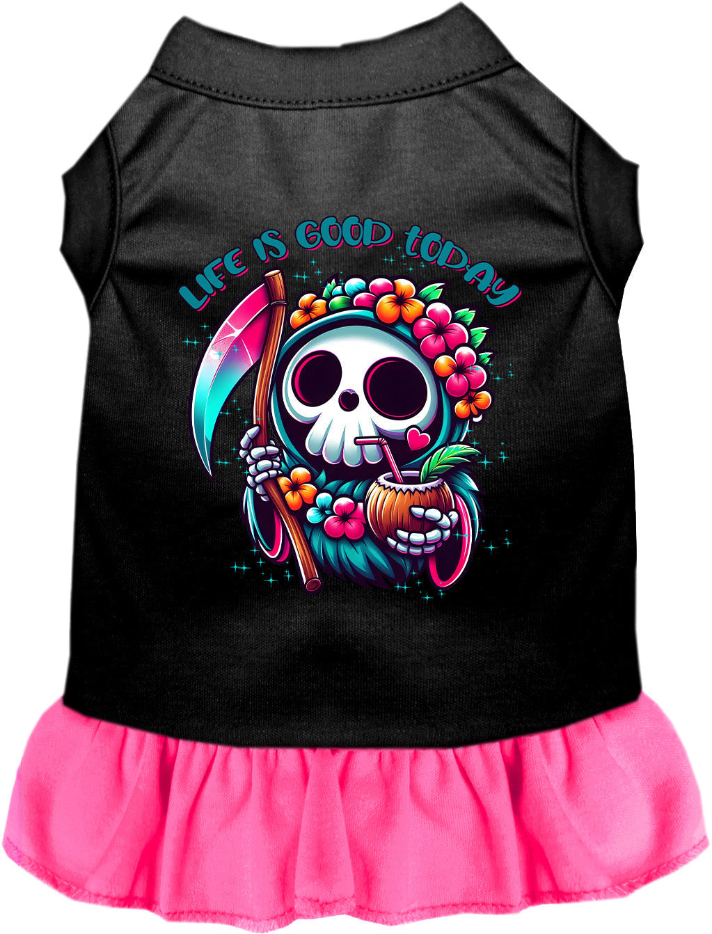 Tropical Grim Reaper Pet Dress