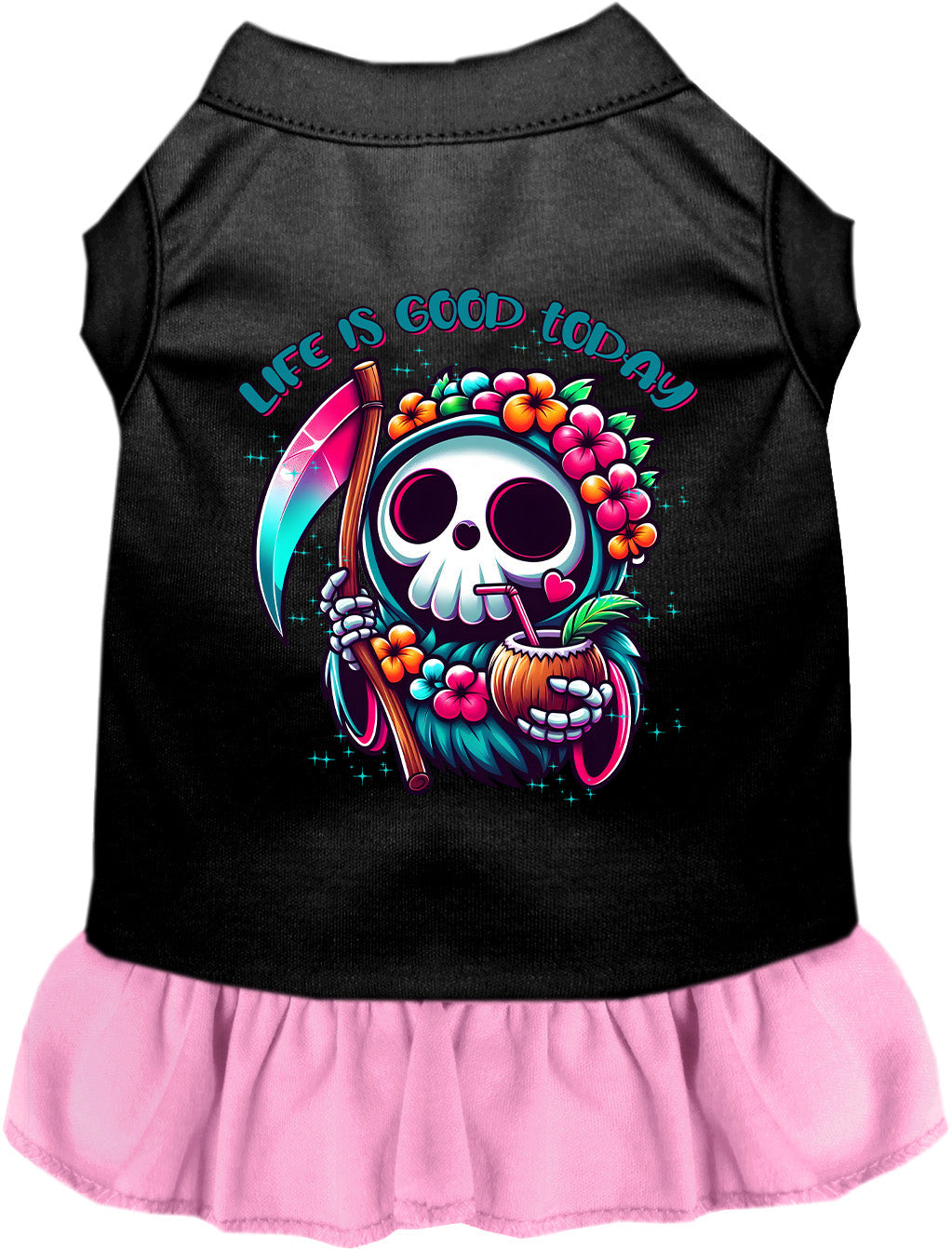 Tropical Grim Reaper Pet Dress