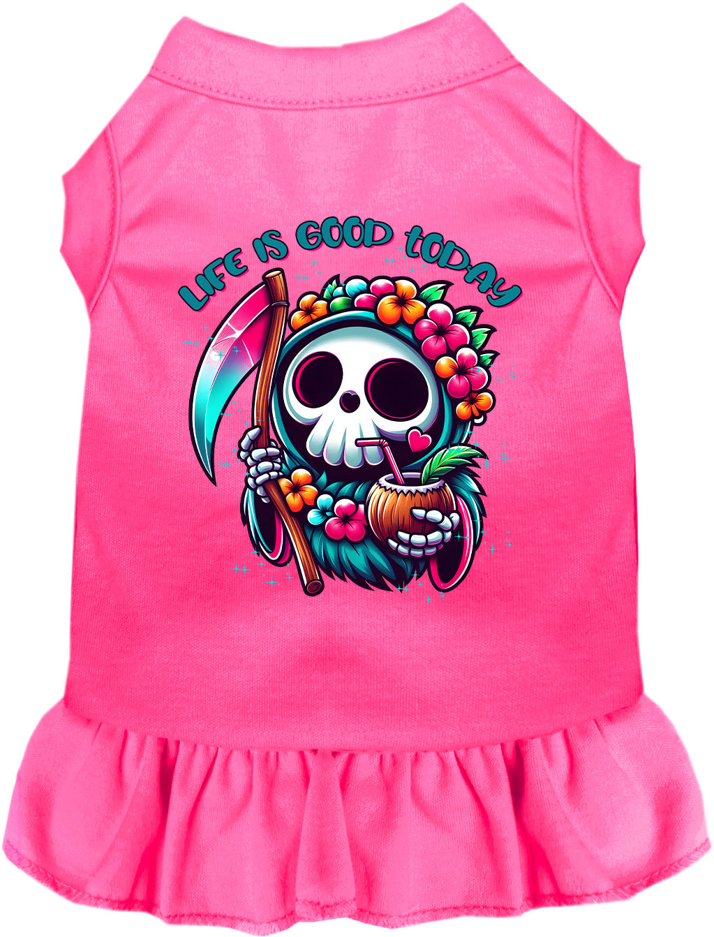 Tropical Grim Reaper Pet Dress