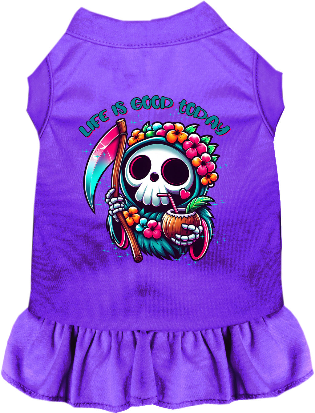 Tropical Grim Reaper Pet Dress