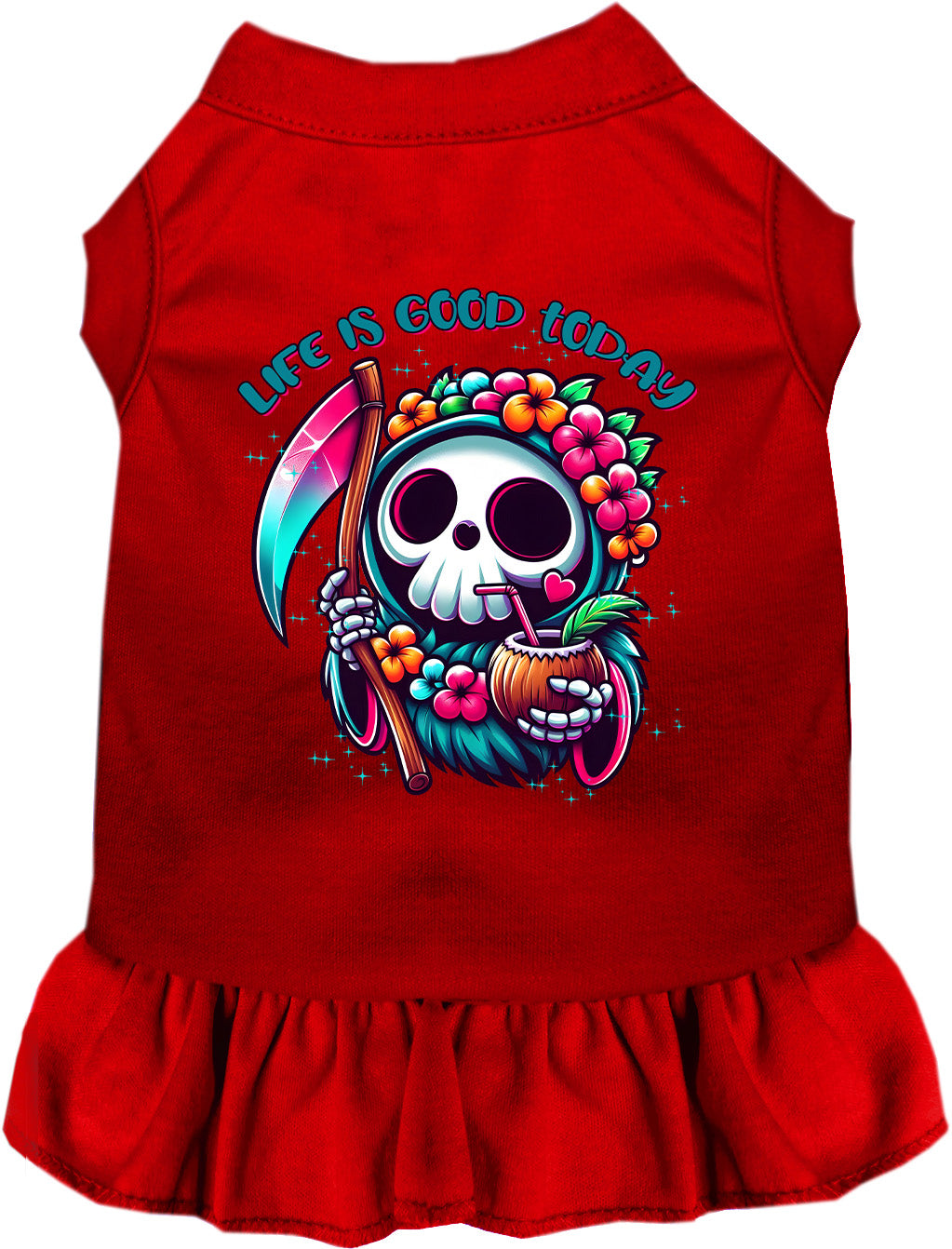 Tropical Grim Reaper Pet Dress