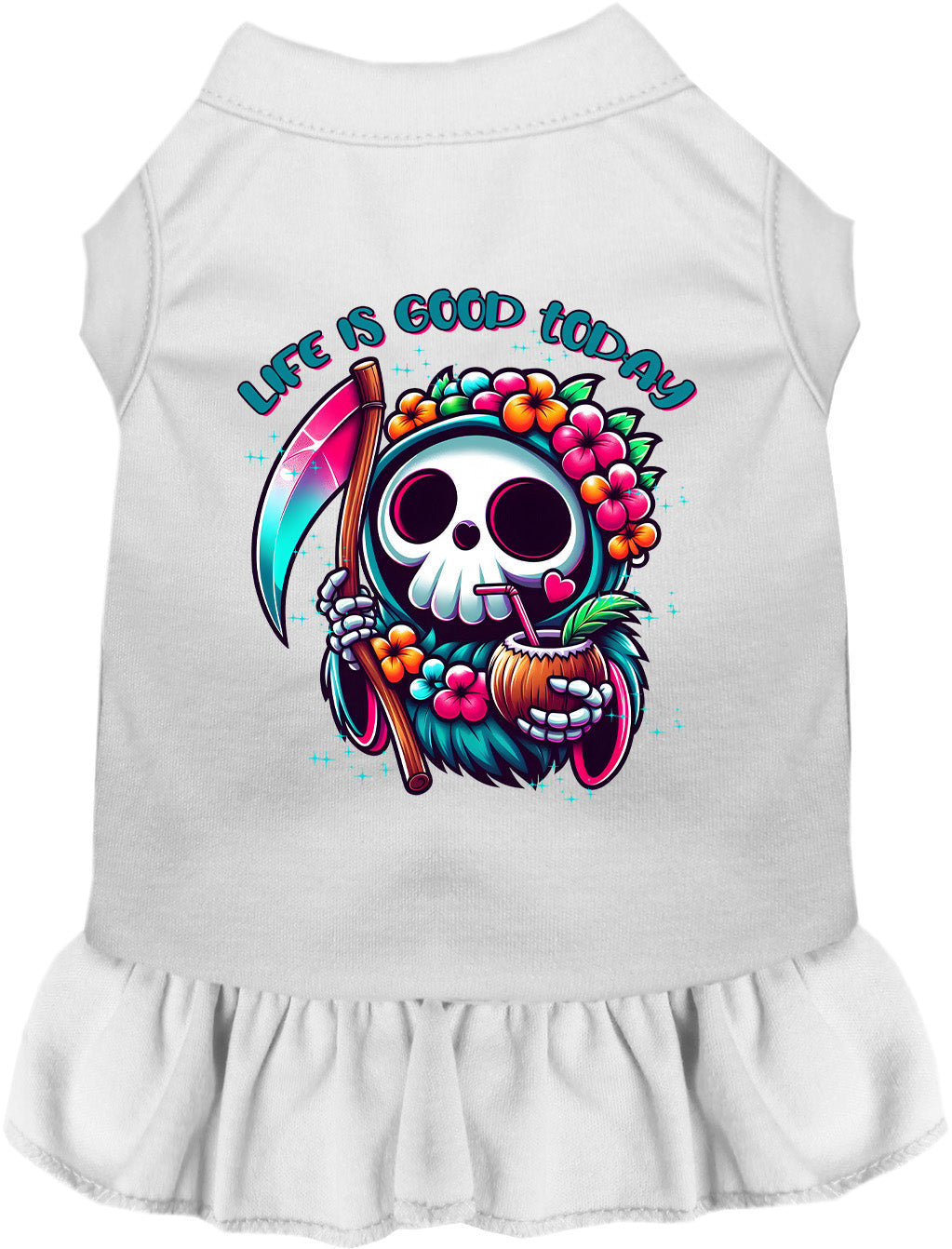 Tropical Grim Reaper Pet Dress