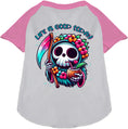 Load image into Gallery viewer, Tropical Grim Reaper Pet Raglan Shirt

