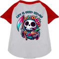 Load image into Gallery viewer, Tropical Grim Reaper Pet Raglan Shirt
