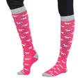 Load image into Gallery viewer, TuffRider Ladies Flamingo/Boat/Horse Knee Hi Socks - 3 Pack
