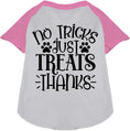 Load image into Gallery viewer, No Tricks, Just Treats Pet Raglan Shirt
