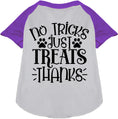 Load image into Gallery viewer, No Tricks, Just Treats Pet Raglan Shirt
