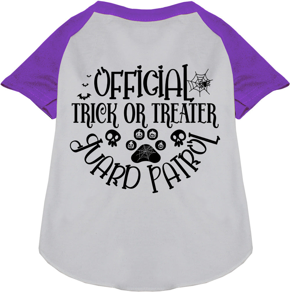 Trick or Treater Guard Patrol Pet Raglan Shirt
