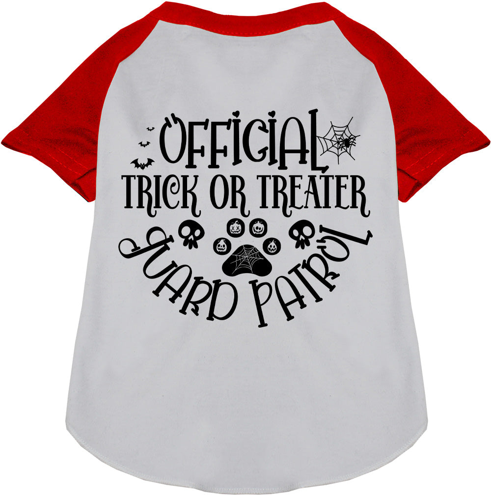Trick or Treater Guard Patrol Pet Raglan Shirt