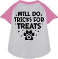 Load image into Gallery viewer, Will Do Tricks for Treats Pet Raglan Shirt

