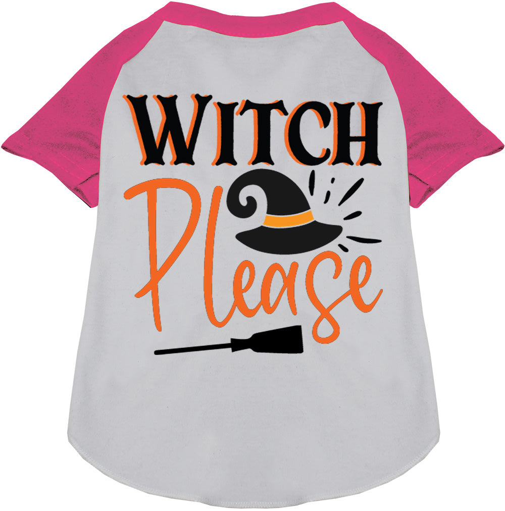 Witch Please Pet Raglan Shirt