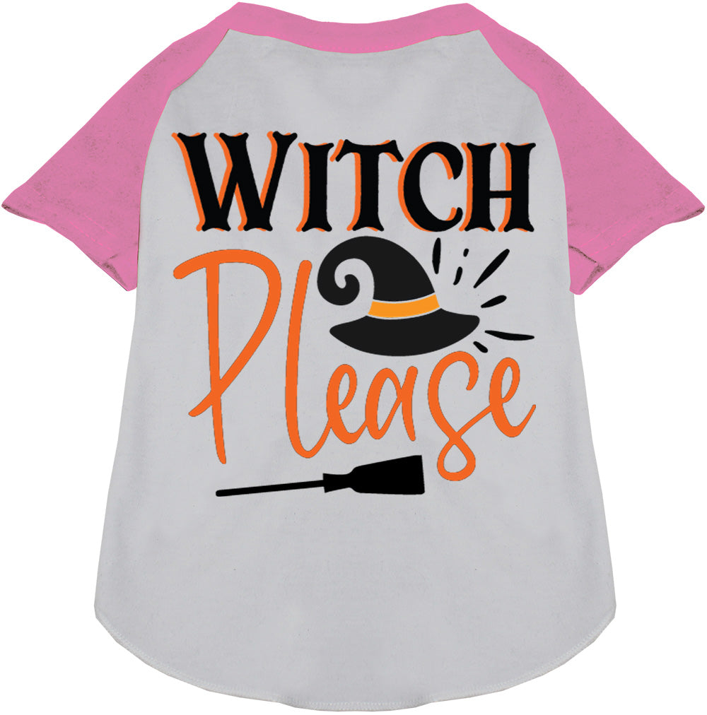 Witch Please Pet Raglan Shirt