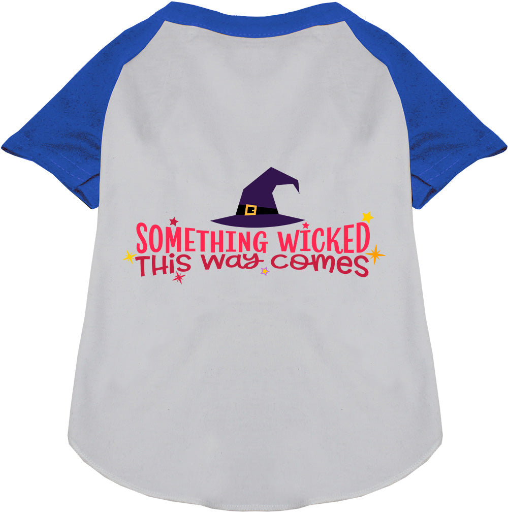 Something Wicked This Way Comes Pet Raglan Shirt