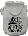 Load image into Gallery viewer, All the Witches Love Me! Pet Hoodie
