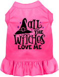 Load image into Gallery viewer, All the Witches Love Me Halloween Pet Dress

