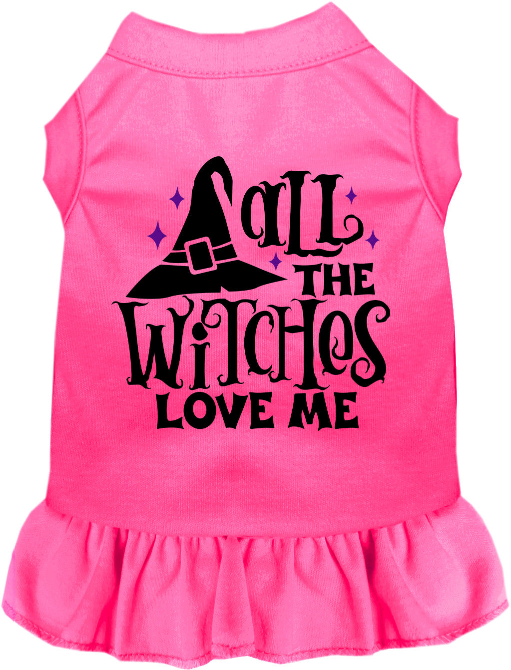 All the Witches Love Me Halloween Pet Dress