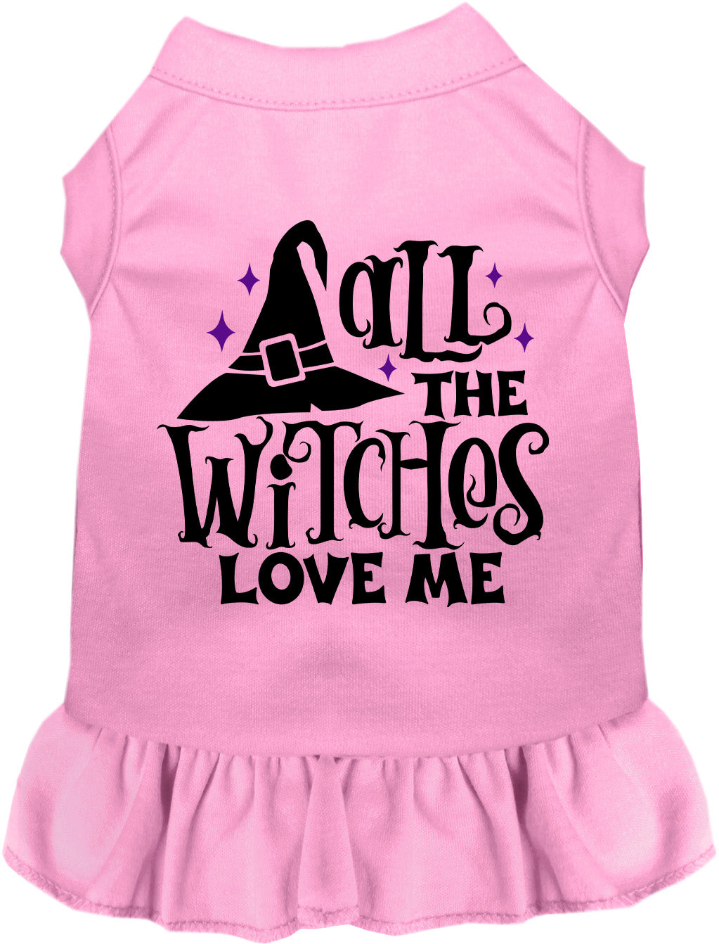 All the Witches Love Me Halloween Pet Dress
