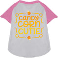 Load image into Gallery viewer, Candy Corn Cutie Pet Raglan Shirt
