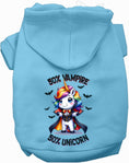 Load image into Gallery viewer, 50 Percent Vampire and Unicorn Halloween Pet Hoodie
