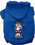 Load image into Gallery viewer, 50 Percent Vampire and Unicorn Halloween Pet Hoodie
