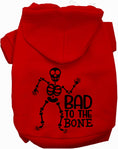 Load image into Gallery viewer, Bad to the Bone Halloween Pet Hoodie
