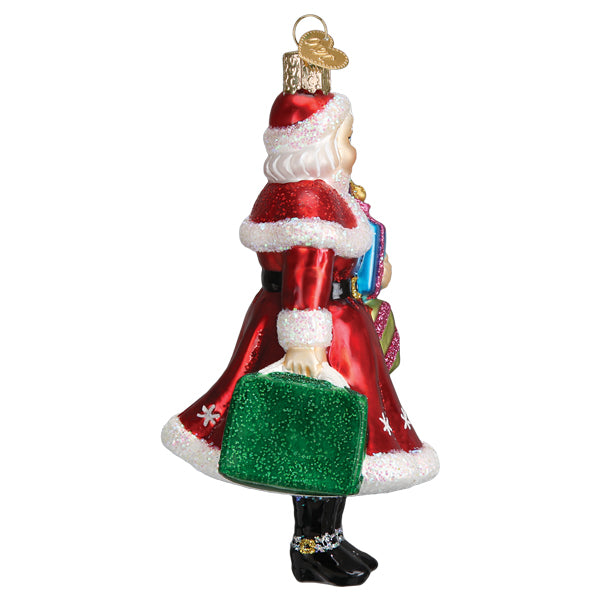 Mrs. Claus Goes Shopping Ornament - Southlake Paws