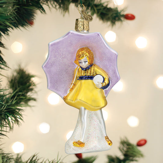 Morton Umbrella Girl Ornament - Southlake Paws