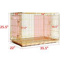 Load image into Gallery viewer, 24-42" Collapsible Copper Gold Dog Crate GLD24-42
