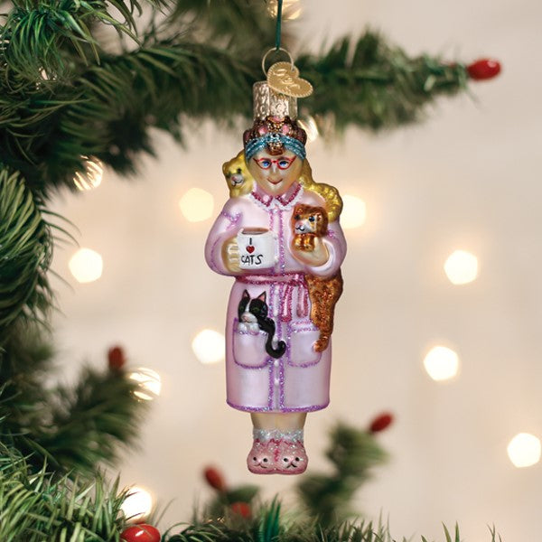 Cat Lady Ornament - Southlake Paws