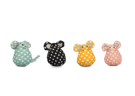 HuggleKats® Polka Dot Mice Bucket of Cat Toys, 16 Pack - image 2