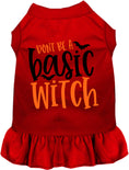 Load image into Gallery viewer, Don't Be a Basic Witch Halloween Pet Dress
