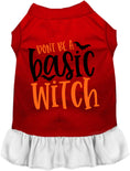 Load image into Gallery viewer, Don't Be a Basic Witch Halloween Pet Dress
