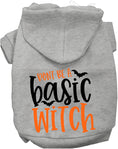 Load image into Gallery viewer, Don't Be a Basic Witch Halloween Pet Hoodie
