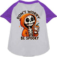 Load image into Gallery viewer, Don't Worry, Be Spooky Pet Raglan Shirt
