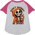 Load image into Gallery viewer, Don't Worry, Be Spooky Pet Raglan Shirt
