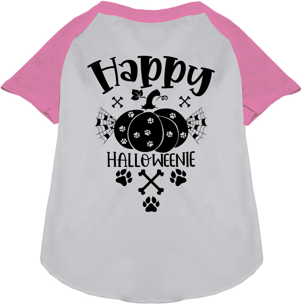 Happy Halloweenie Pet Raglan Shirt