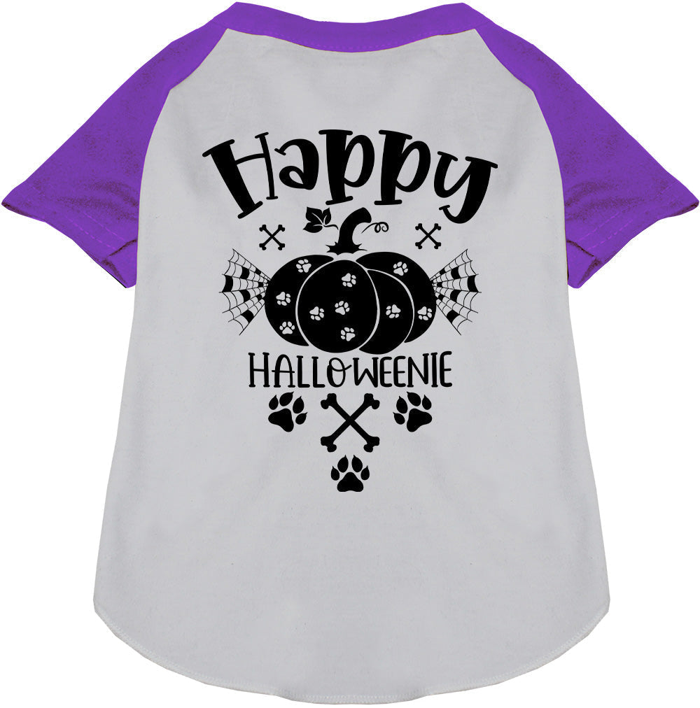 Happy Halloweenie Pet Raglan Shirt