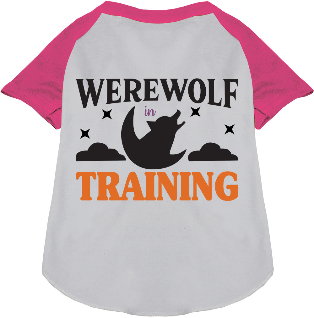 Werewolf in Training Pet Raglan Shirt