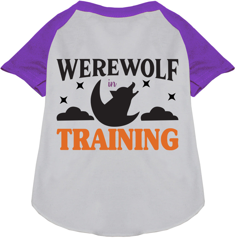 Werewolf in Training Pet Raglan Shirt