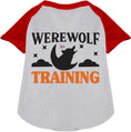 Load image into Gallery viewer, Werewolf in Training Pet Raglan Shirt
