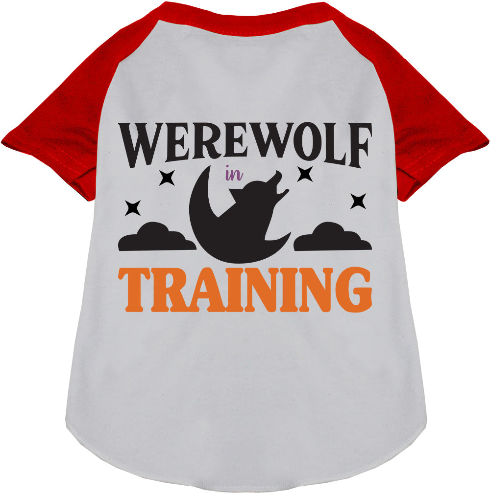 Werewolf in Training Pet Raglan Shirt