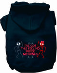 Load image into Gallery viewer, Inside My Bones Halloween Pet Hoodie
