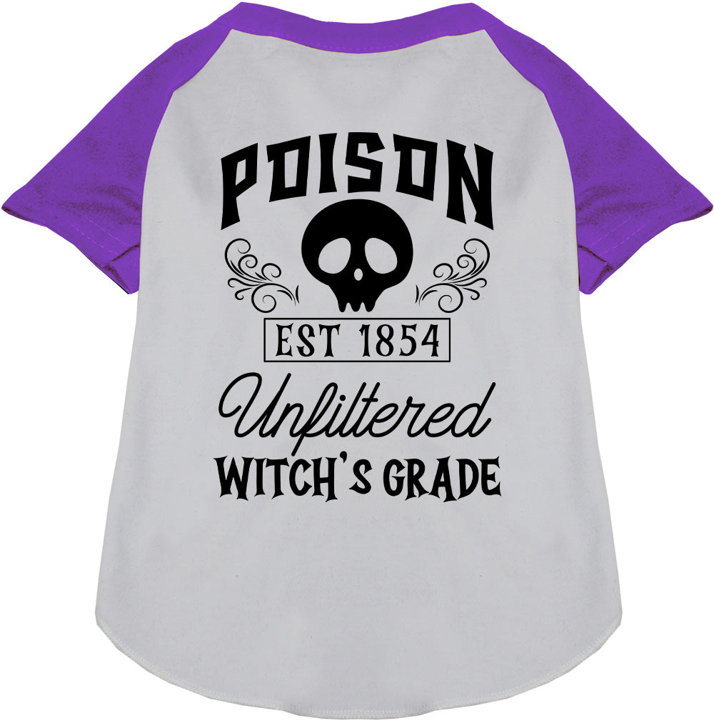 Poison Bottle Costume Pet Raglan Shirt