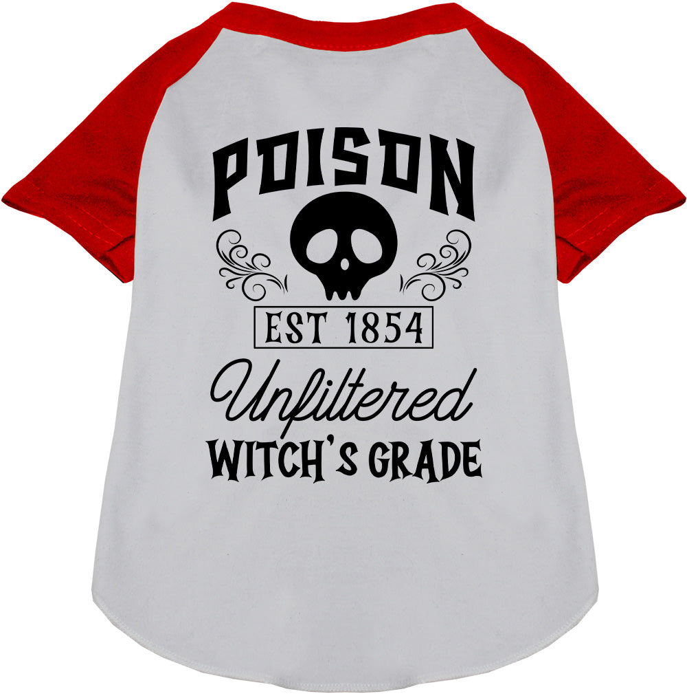 Poison Bottle Costume Pet Raglan Shirt