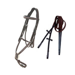 ExionPro Designer Fancy Stitched Figure 8 English Bridle With Rubber Reins