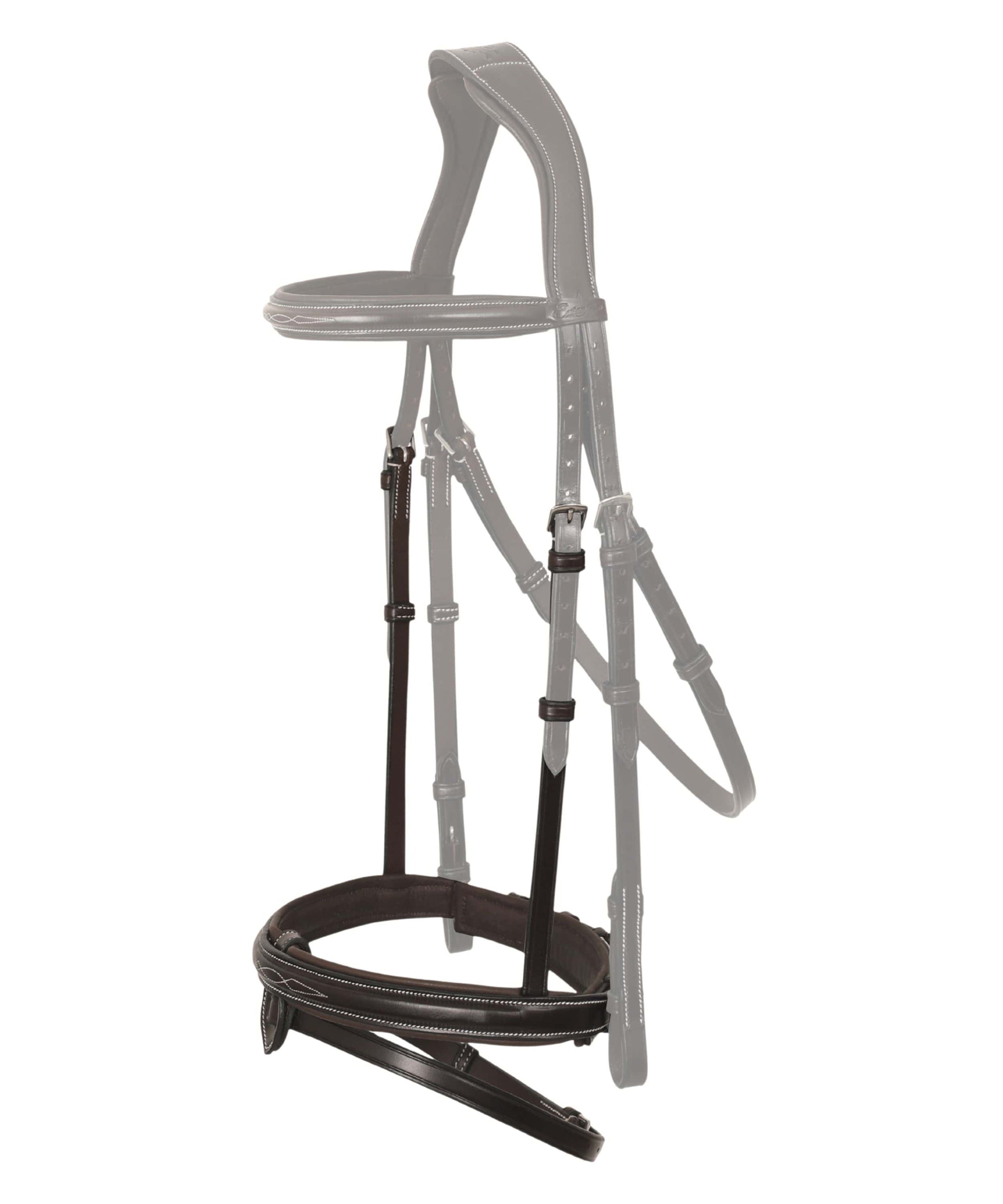Replacement Noseband of ExionPro Designer Stitched Mono Crown Piece Snaffle Bridle 