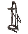 Load image into Gallery viewer, ExionPro Designer Stitched Mono Crown Piece Snaffle Bridle With Rubber Reins
