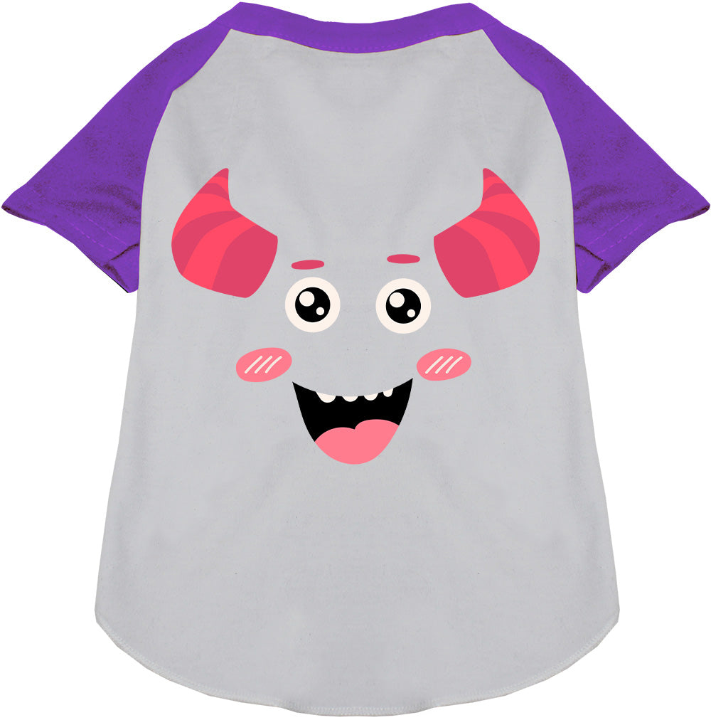 Mischiefmauve Monster Costume Pet Raglan Shirt